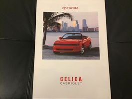Toyota Celica Cabriolet Verkaufsprospekt 20 Seiten Jan. 1991
