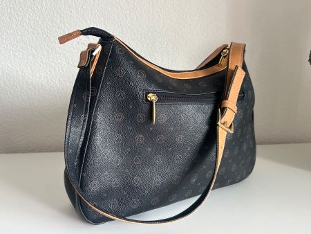 Elegante Umhänge/Handtasche dunkelbraun von David Jones