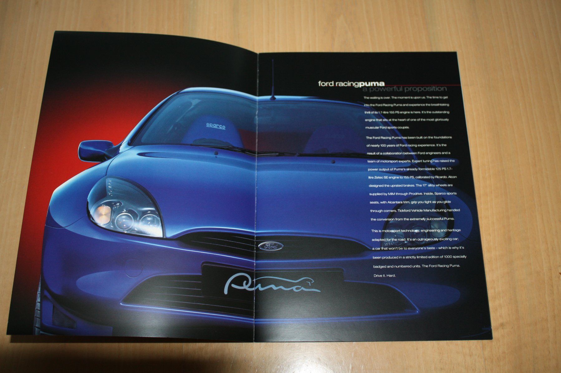 Ford Documenti: Ford Puma "Racing Puma" 10/1999 – Usato da Wikon venduto da erwin400 1