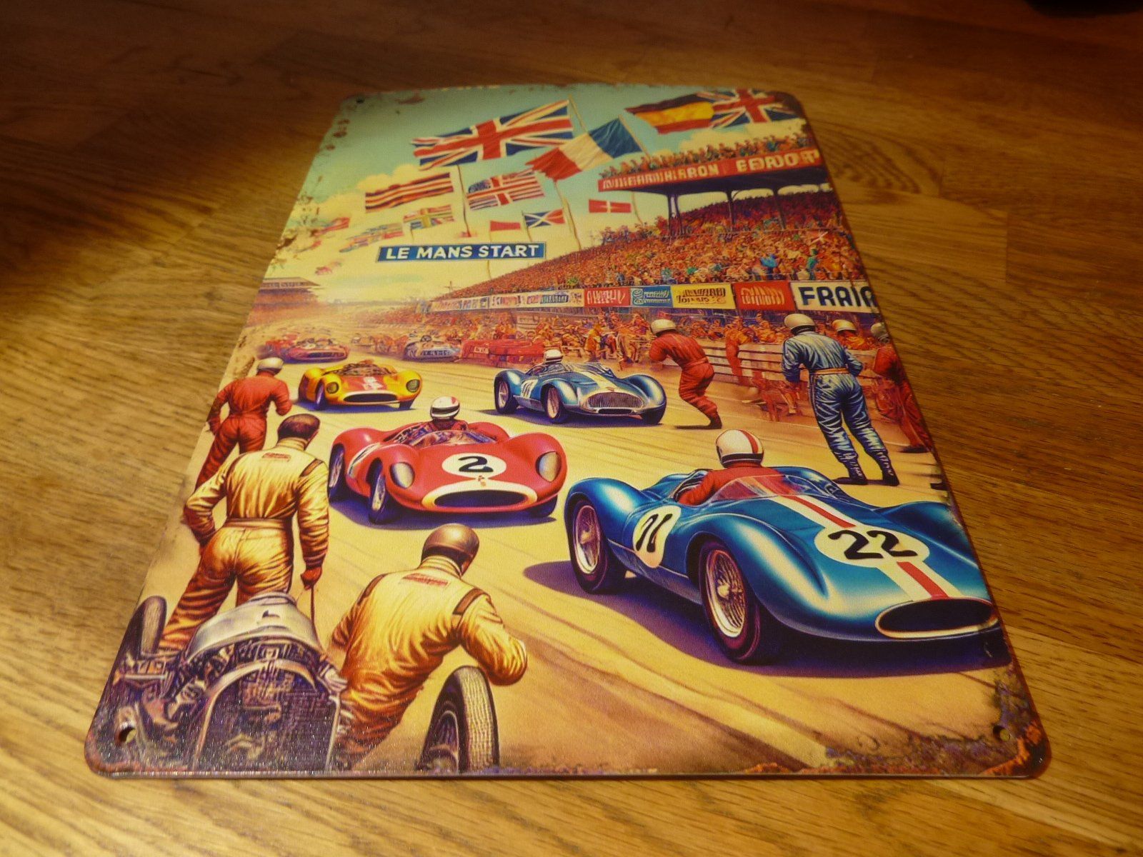 Schilder: Retro cooles Blechschild Le Mans Start – Gebraucht aus Hochfelden von swissice 5