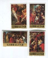 Briefmarken "Malerei. Peter Paul Rubens". Gibraltar