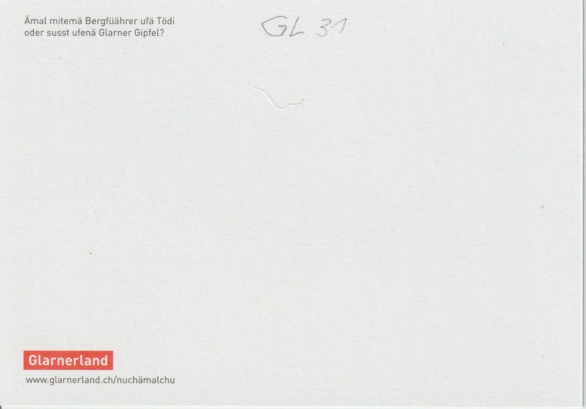 Cartoline postali: GL 31 Tödi, ≈ 2000 – Usato da Freienbach venduto da Bhaltis 1