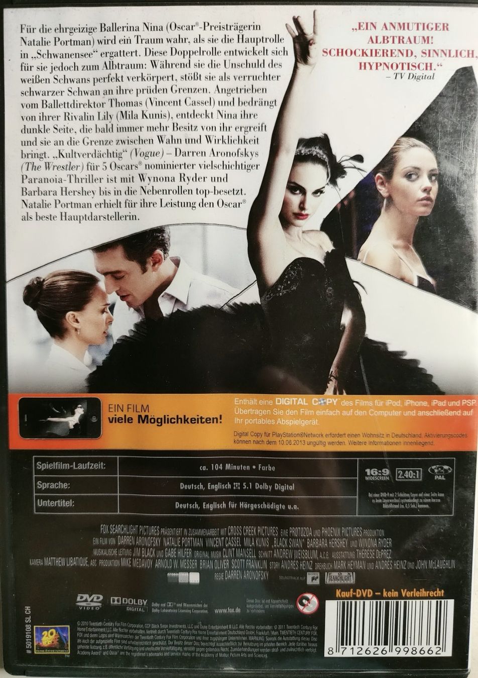 Tutti i DVDs: DVD Black Swan – Usato da Ziefen venduto da MullerD 1