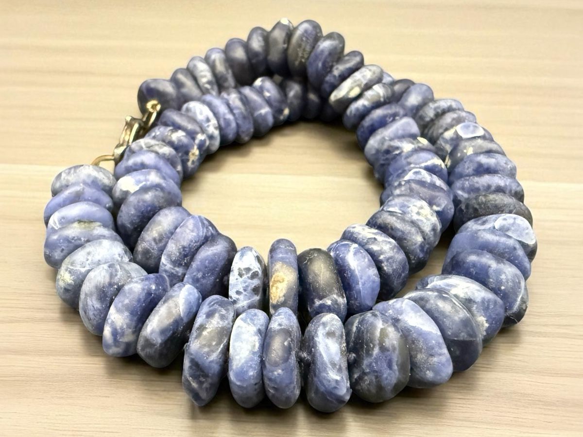 Catenine: Blaue Sodalit-Halskette, Vintage – Usato da Lamone venduto da LaCantinaMagica 6