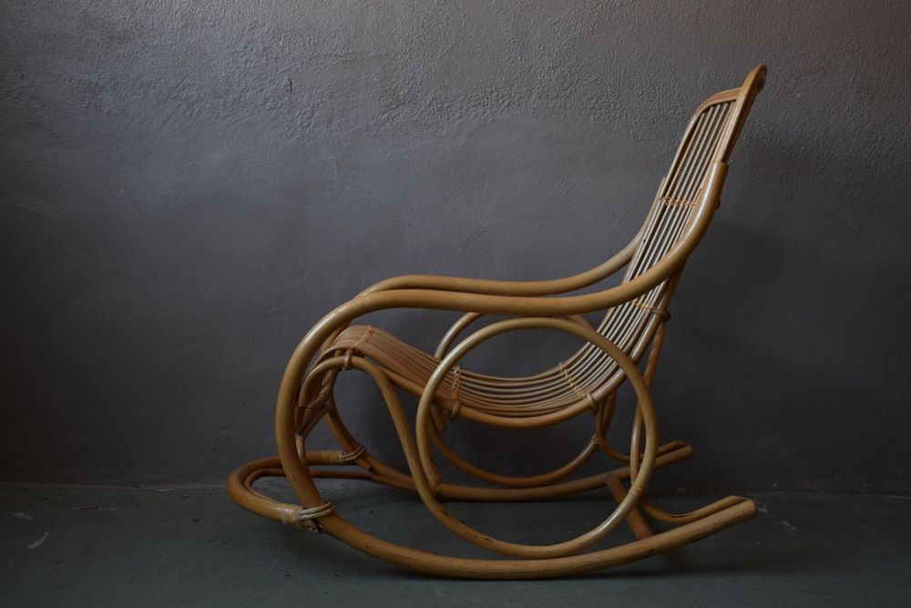 Rocking-chair rotin vintage années 60-70 (Gebraucht) in COLMAR für CHF ...