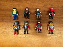 Playmobil Figuren Set 8 Stk. Ritter Ninja Arbeiter Konvolut