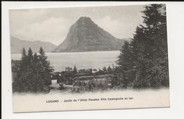 AK 1915 Lugano Jardin Hotel Pension Villa Castagnola 🤩