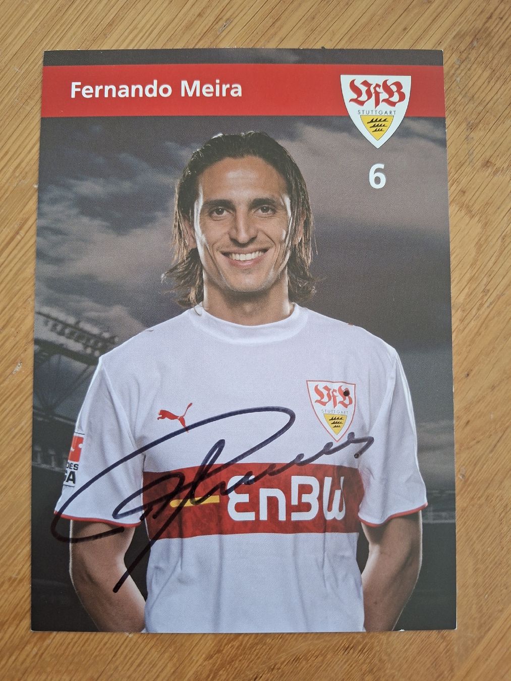 Autografi: Fernando Meira Autogrammkarte Vfb Stuttgart – Usato da Thun venduto da wuschu