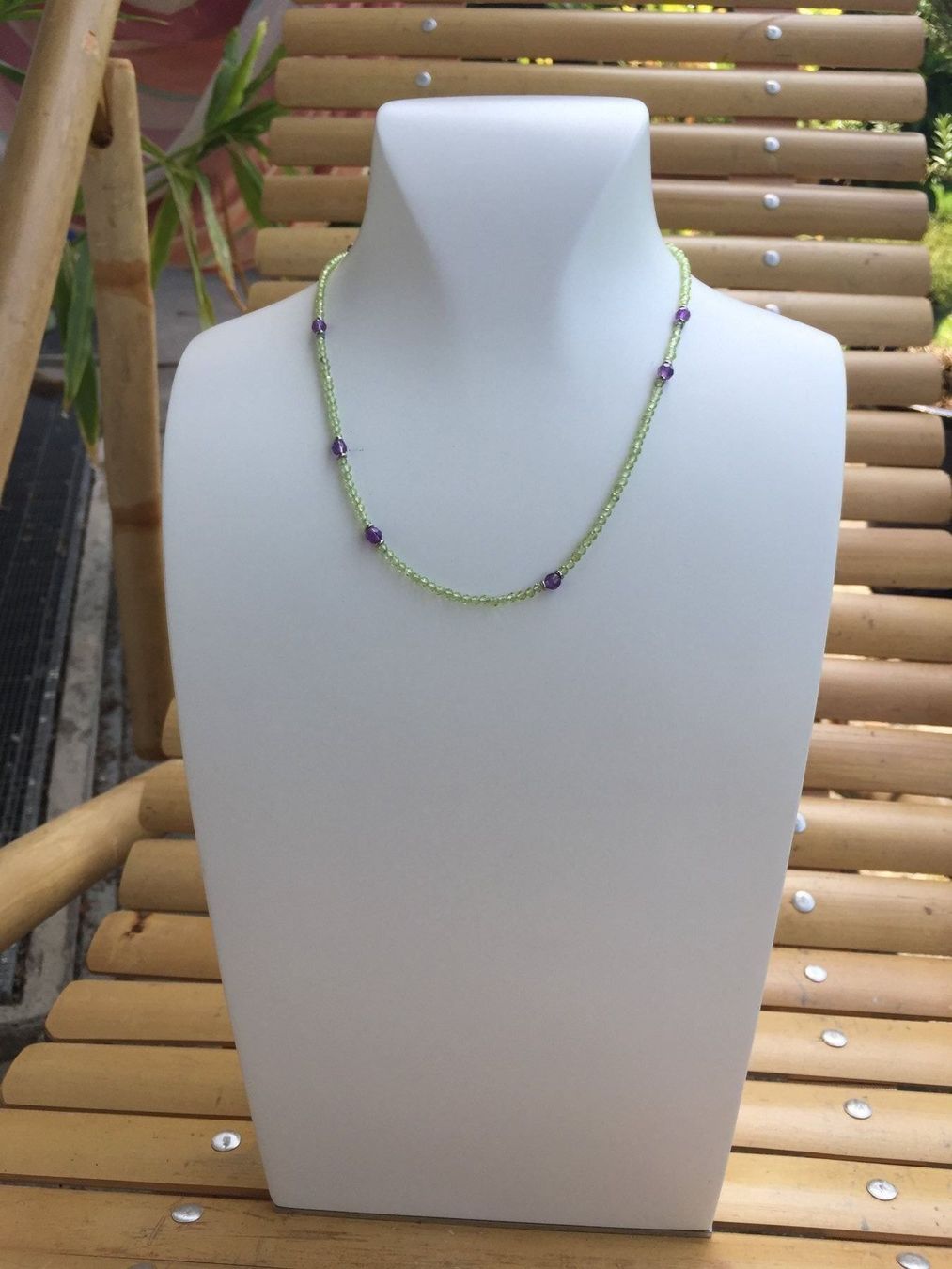 Catenine: Peridot Kette mit Amethyst – Nuovo e nell'imballaggio originale da Luzern venduto da Pegasus003 3