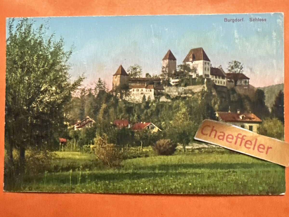 Ansichtskarten: Burgdorf, Schloss – Gebraucht aus Zürich von Chaeffeler