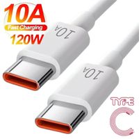 USB-C auf USB-C Ladekabel 120 W, 1 m, weiss