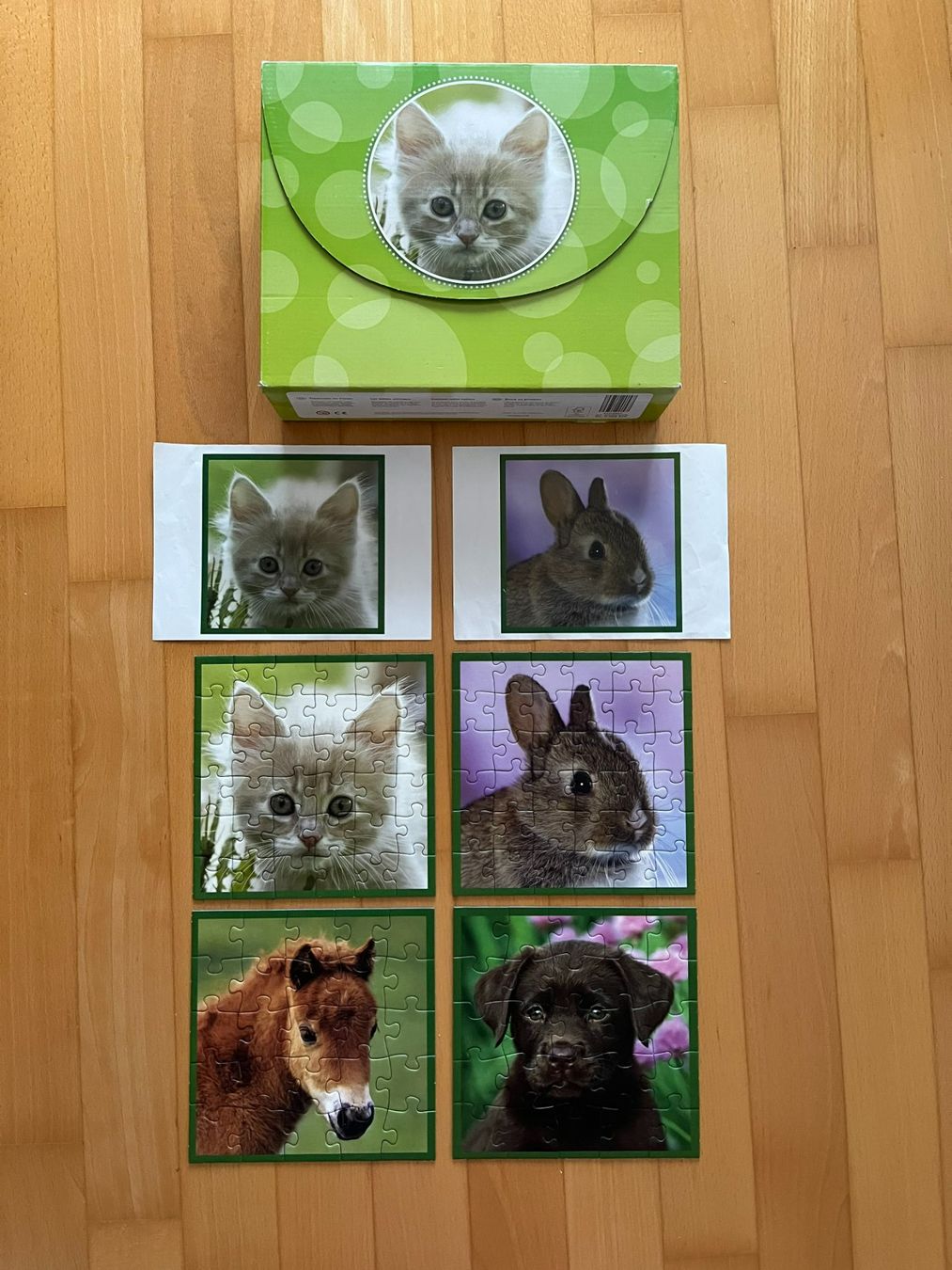 Puzzles: 4 Puzzles - Tierkinder im Freien – Gebraucht aus Muttenz von Juvenile33