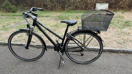 Damen-Fahrrad Cresta (schwarz, Tiefeinsteiger) – Grösse 44cm