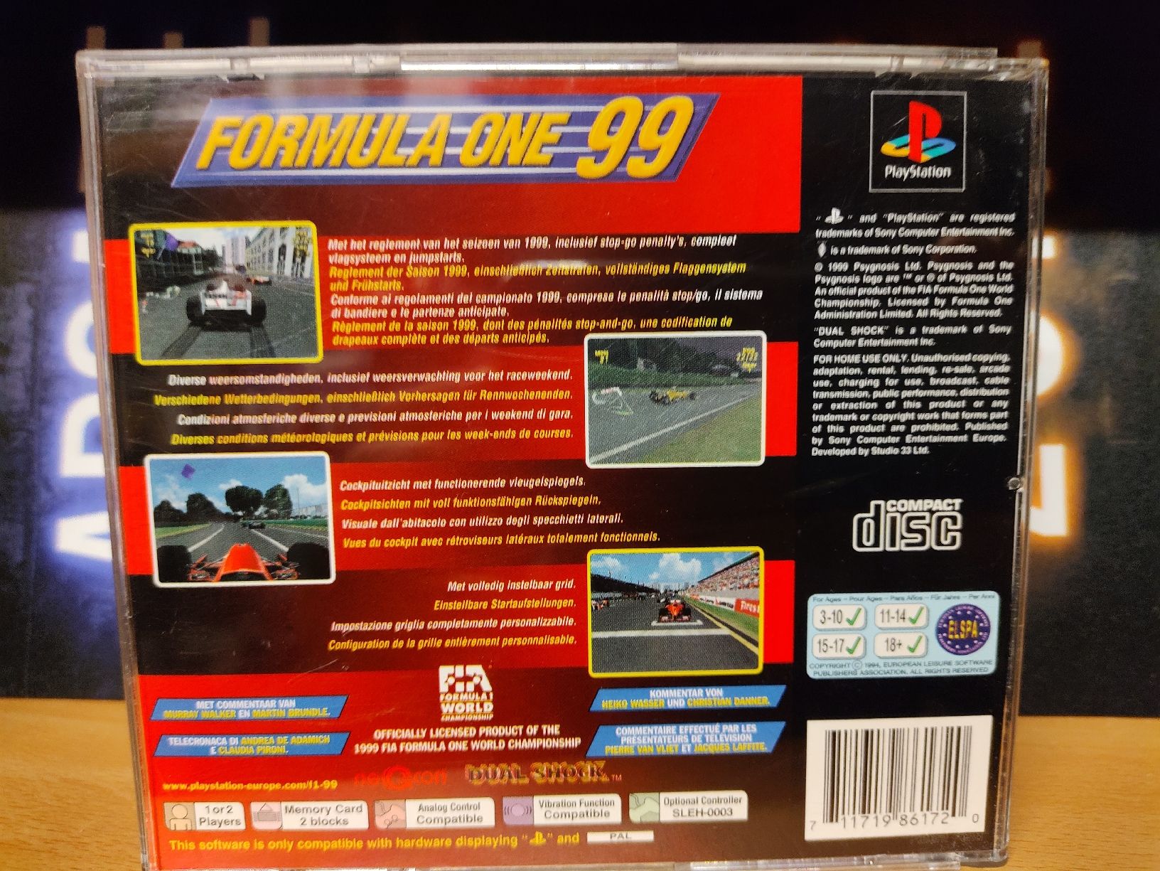 Sony Giochi: Jeu PS1: Formula One 99 - Prêt pour la course! – Usato da Fribourg venduto da PastGame 1