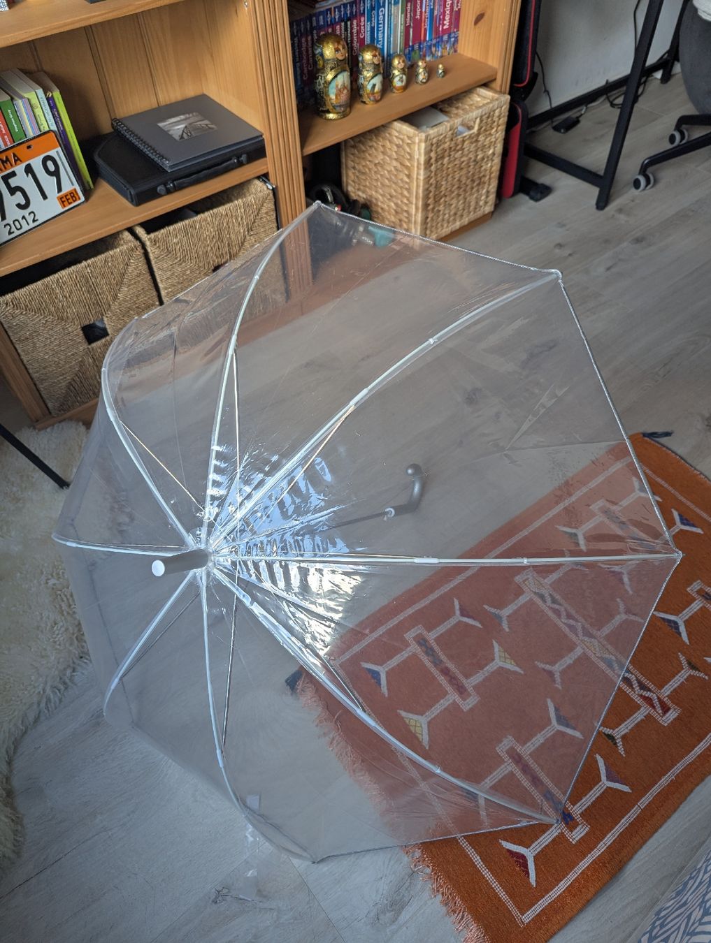 Ombrelli: big transparent umbrella, see-through – Nuovo (secondo la descrizione) da Schlieren venduto da maseam 6