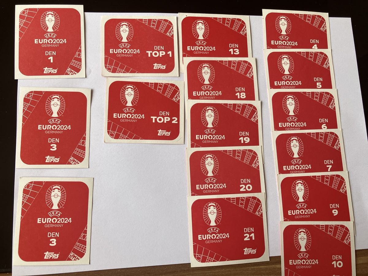 Topps Carte collezionabili: Topps Euro 2024 Dänemark Sticker Set – Usato da Bülach venduto da gmeli84 1
