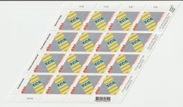 SONDERBRIEFMARKEN, 125 Jahre TCS, Bogen 16 St. postfrisch