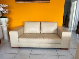 Designer Sofa ECHT LEDER Made in Italy NP 7500.-