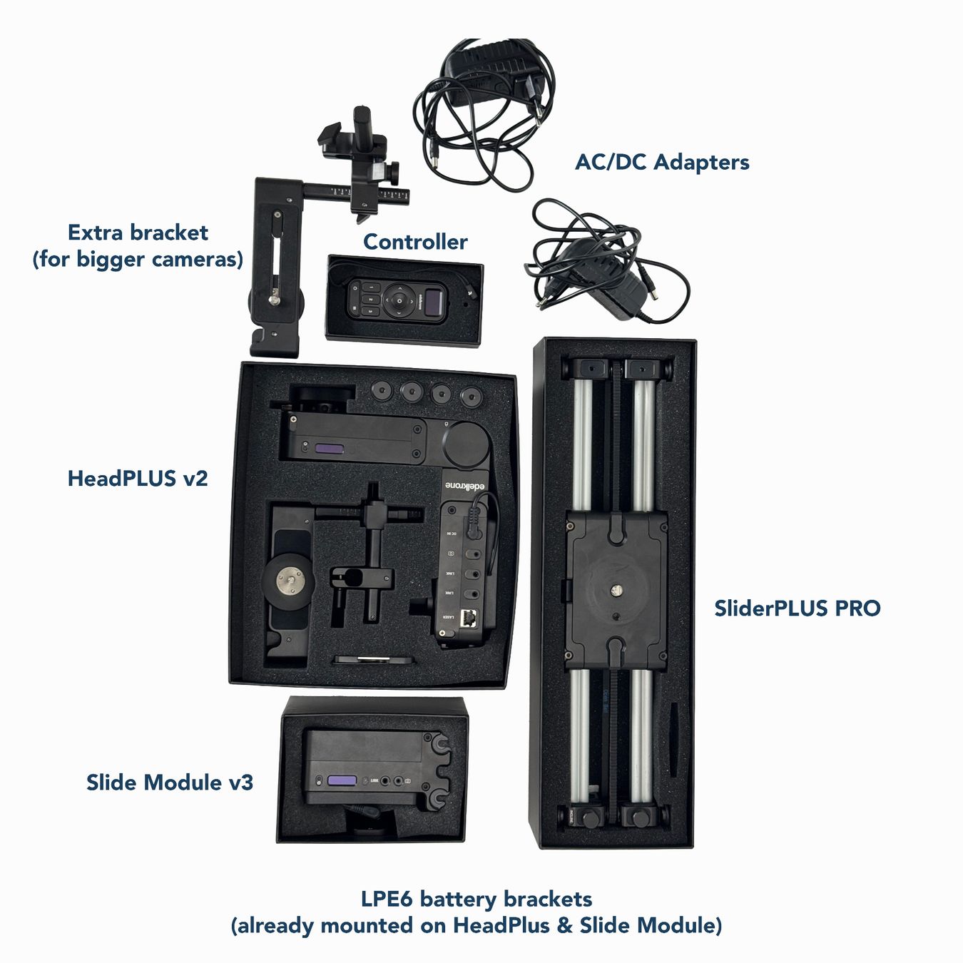 Edelkrone Altri Accessori: Edelkrone HeadPLUS v2  + SliderPLUS Pro - Kit Complet – Usato da Le Lignon venduto da EAS 1