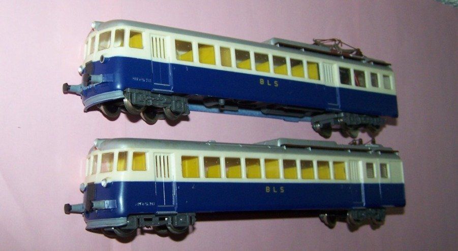 Kleinbahn Modellini di ferrovie: Kleinbahn H0: BLS Doppel-Triebwagen ABFe, DC, super Zustand – Nuovo (secondo la descrizione) da Brüttisellen venduto da Rentner44zh 1