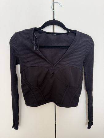 Top Zara nero taglia M 