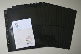 14 vergilbte OPTIMA FDC-Einsteckhüllen
