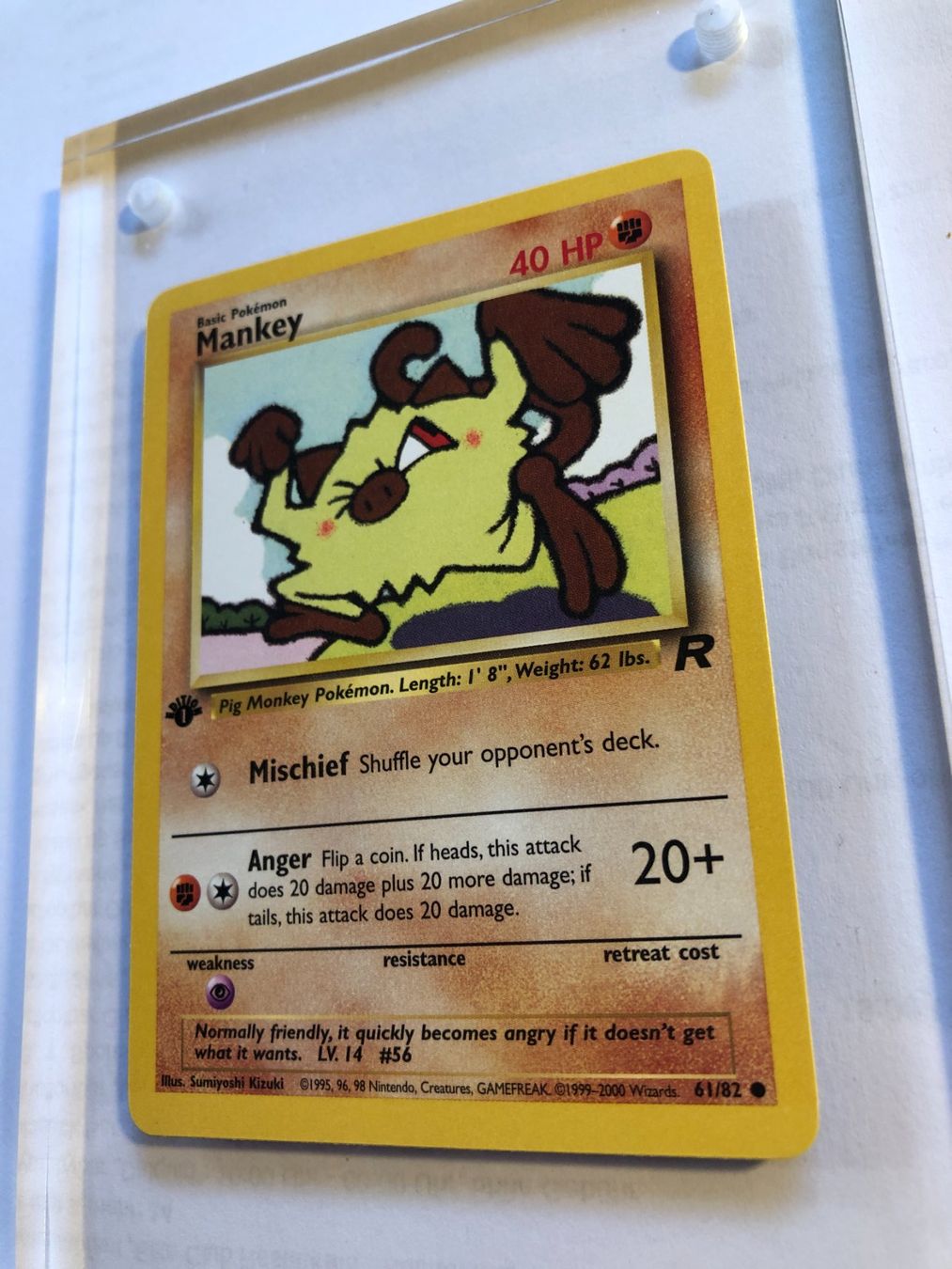 Sammelbilder & Trading cards: Mankey 1st Team Rocket - MINT - ab 1.- – Gebraucht aus Giubiasco von dan_pr8b 2