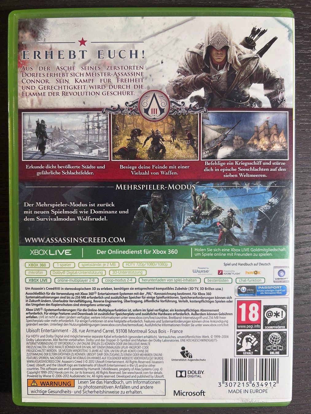 Microsoft Giochi: Assassin’s Creed 3 – Usato da Zürich venduto da GameFreunde 1