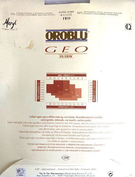 Calze & Collant: Strumpfhose Oroblu Geo – Nuovo e nell'imballaggio originale da Menziken venduto da chianti10 1