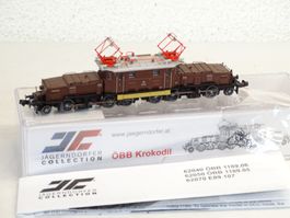 Jägerndorfer 62050 ÖBB Krokodil 1189 Braun, Spur N, OVP