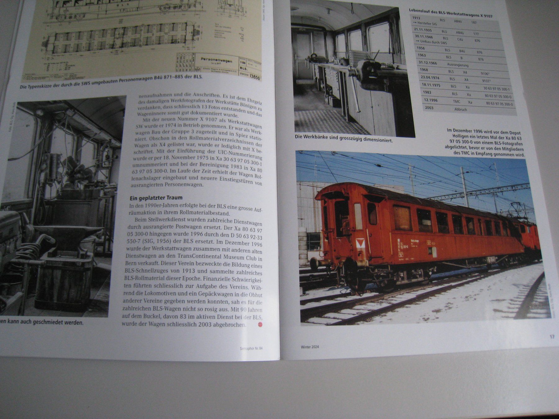 Revues & Magazines: Semaphor Ausgabe Winter 2024, Nummer 84 – D'occasion à Buchs ZH par swiss-train 4