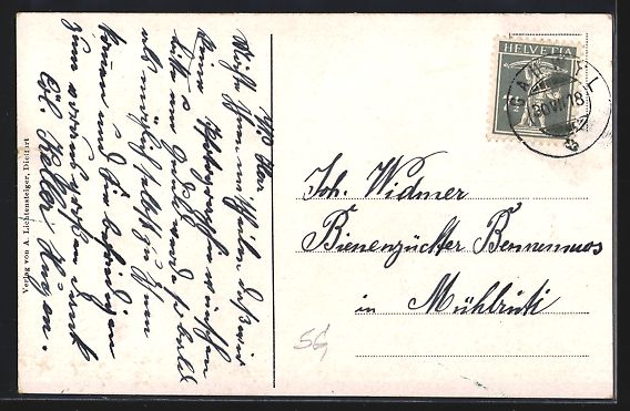Cartes postales: AK Gähwil, Teilansicht mit Bäumen – D'occasion à Berlin par bartko-reher 1
