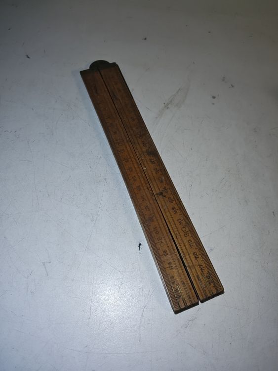 Zollstock/ 1 Meterstab aus Holz - Vintage. (nov504) (Gebraucht) in ...