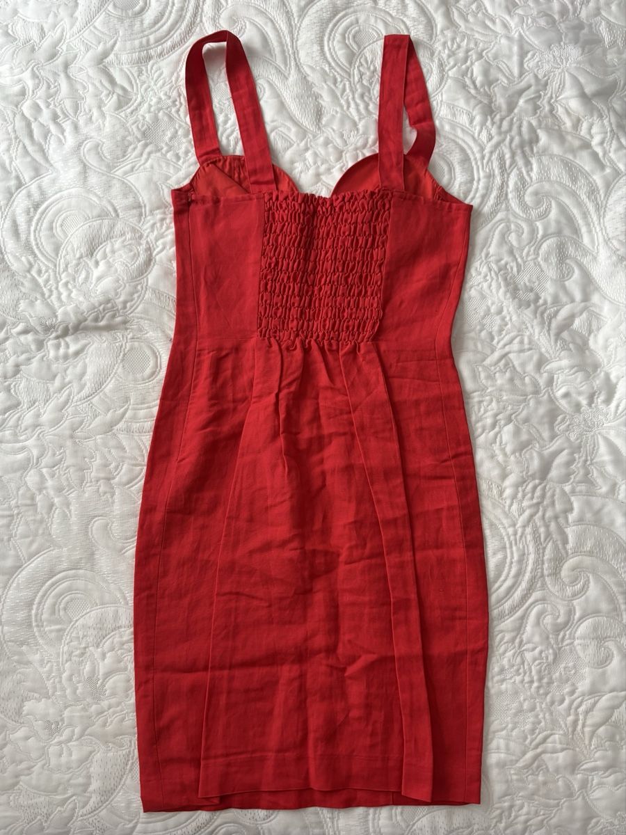 Kleider: rotes Vintage-Kleid, Leinen, 34 – Gebraucht aus Kreuzlingen von sasha__ 2