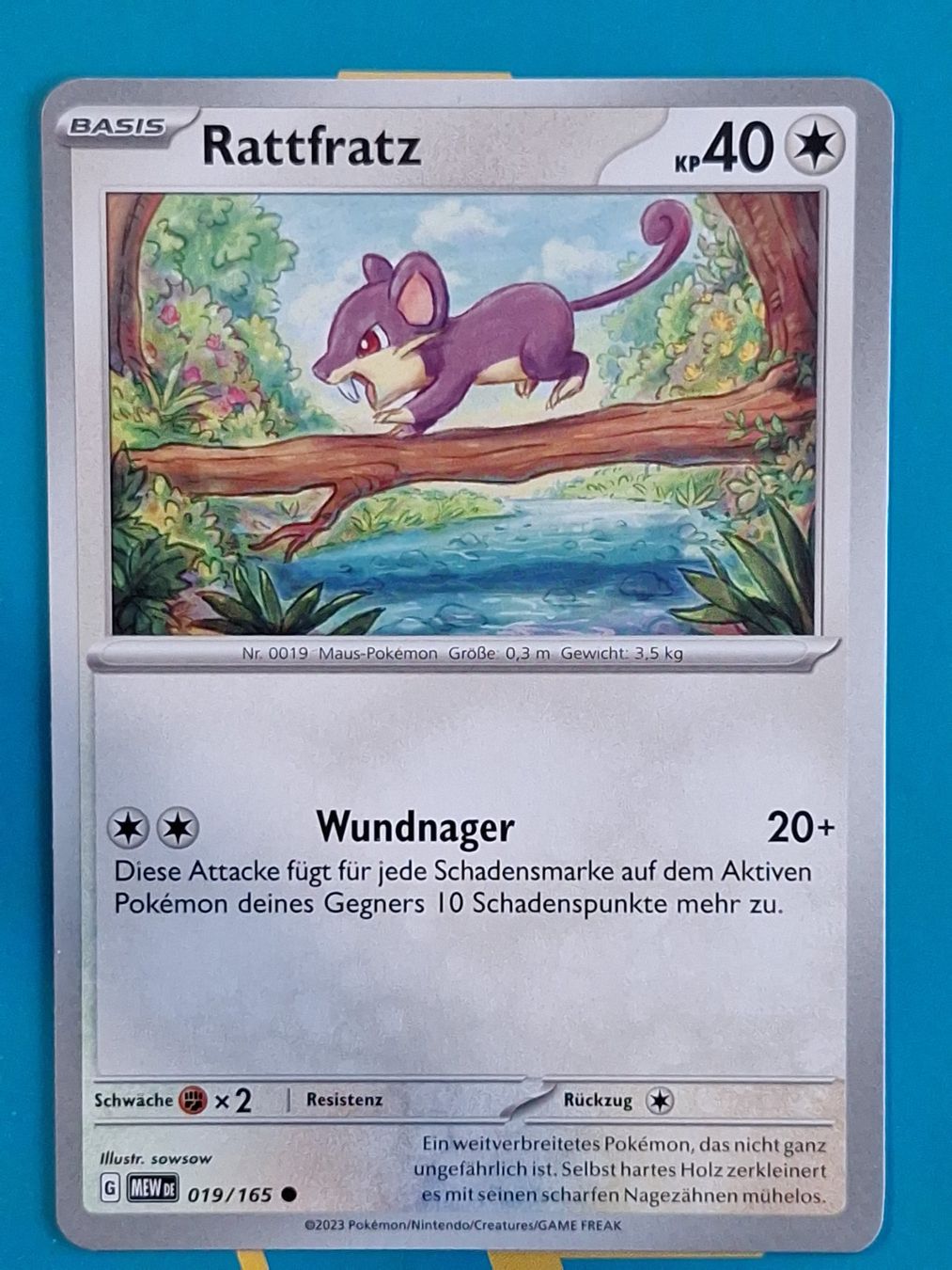Pokémon Carte collezionabili: Rattfratz - DEUTSCH Mew 151 - #2.8 – Usato da Altstätten SG venduto da GGsGameshop