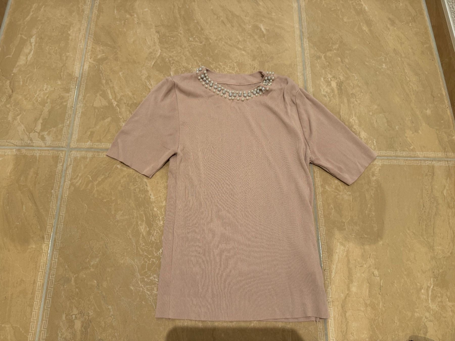 Top: neues elegantes Perlen Top, S – Nuovo (secondo la descrizione) da Klingnau venduto da Markus14