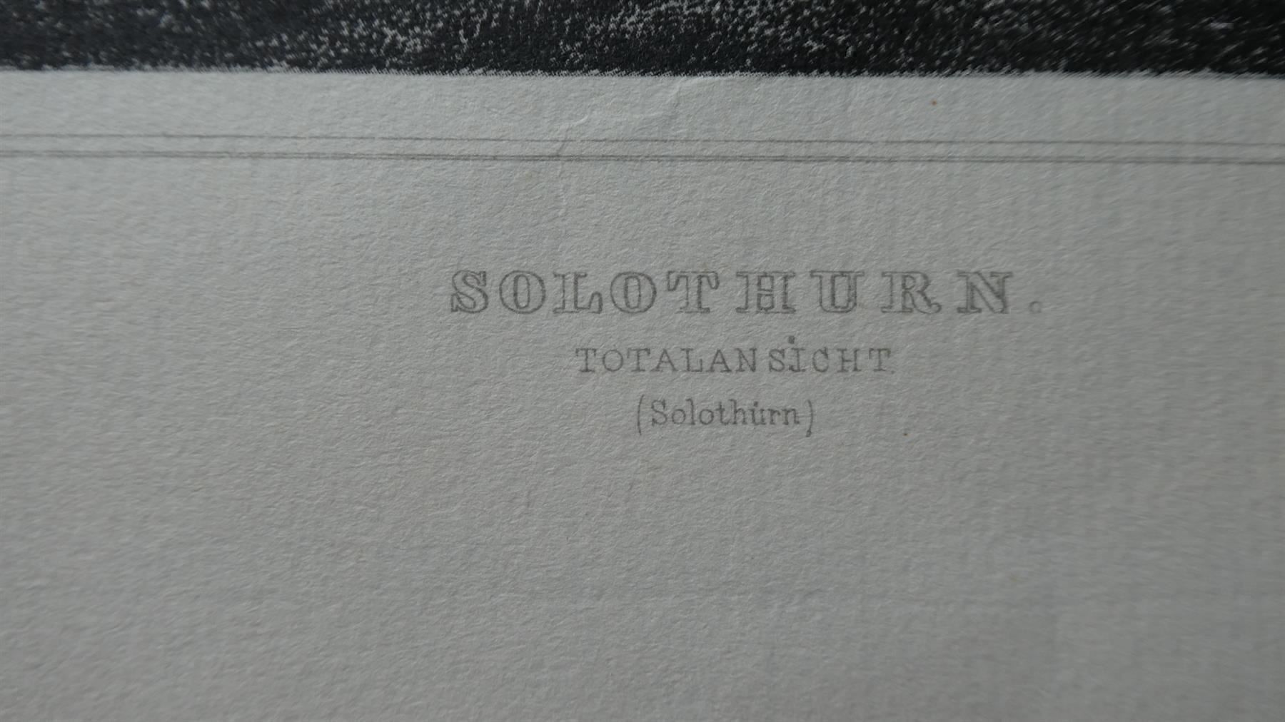 Foto & Immagini: Ansicht Stich Solothurn Rohbock – Usato da Frauenfeld venduto da Astra13 4
