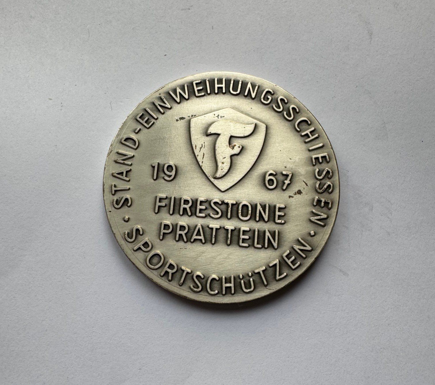 Medaillen: Schützenmedaille Firestone Pratteln unz – Neu (gemäss Beschreibung) aus Unterbäch VS von Wallis3944 1