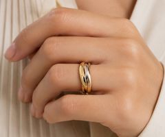Cartier Trinity Ring 18Kt Gold – 3 Farben – Grösse 50