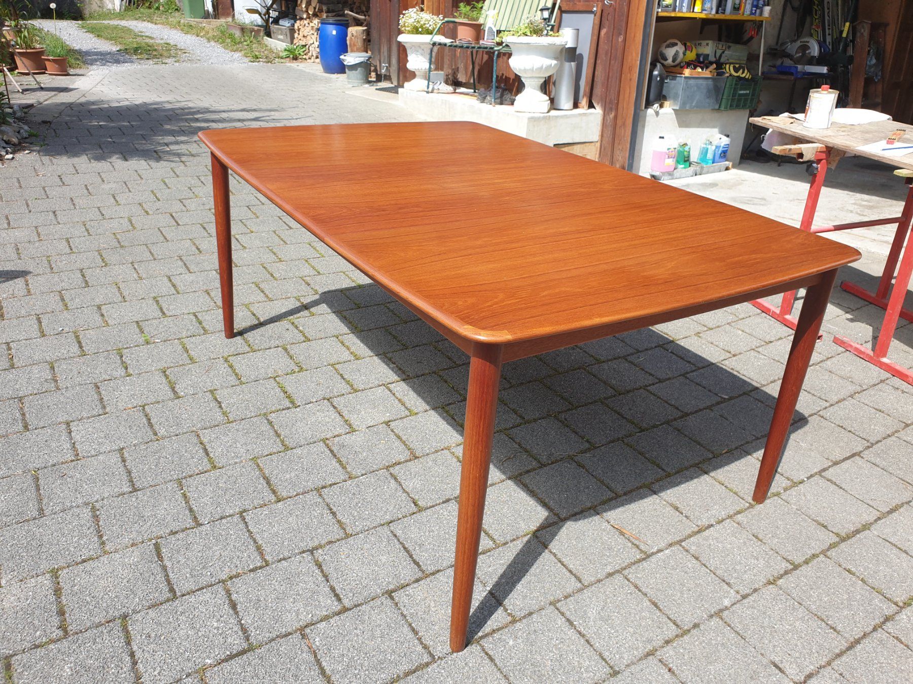 Tavoli: Grosser Teak Tisch von Rosengren Hansen – Usato da rebstein venduto da spacy73