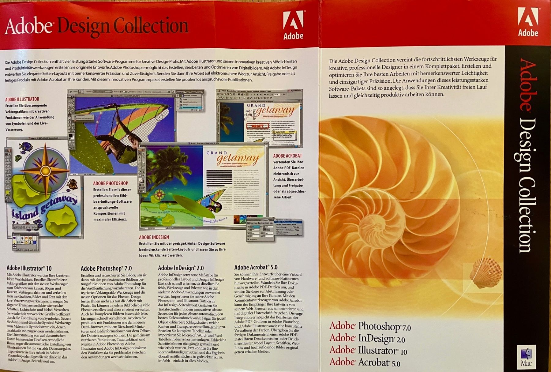 Adobe Software: Adobe Design Collection für MAC Deutsche Sprachversion – Usato da Riehen venduto da Harp65 2