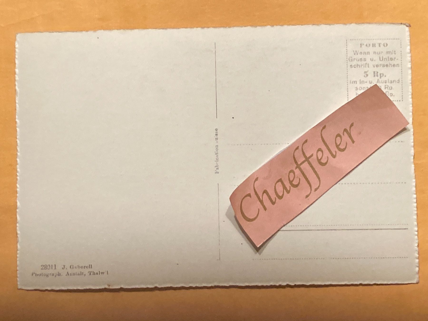 Cartoline postali: Hütten – Usato da Zürich venduto da Chaeffeler 1