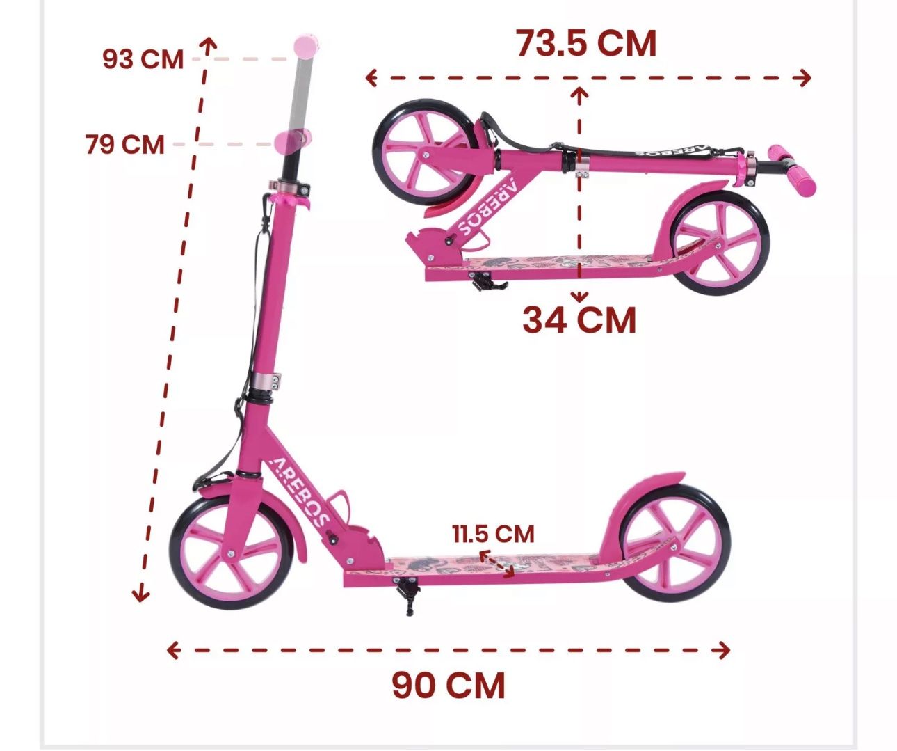Kickboard: Tretroller Kickroller Cityroller Kinderroller Erwachsene – Nuovo e nell'imballaggio originale da Amriswil venduto da JaJa-Express 5