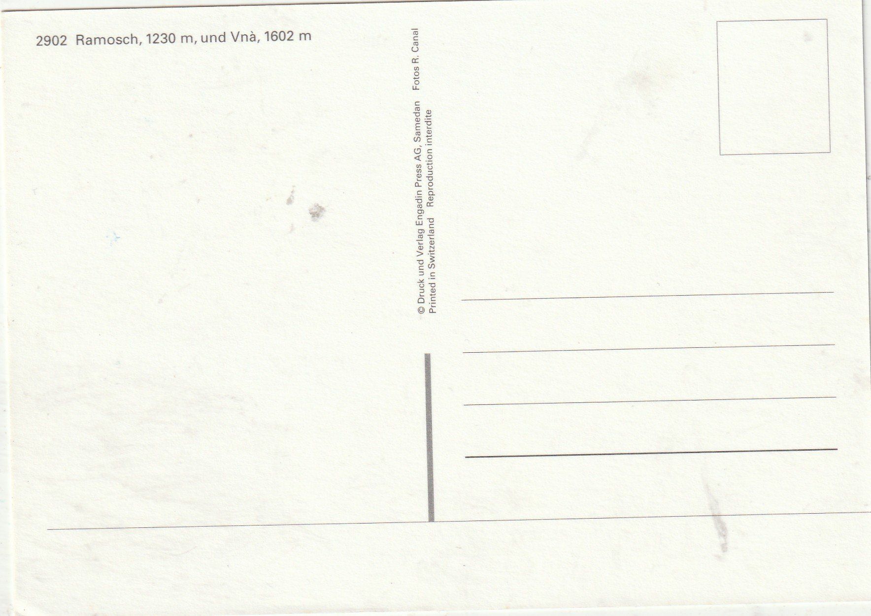 Cartoline postali: Ramosch Unterengadin – Usato da Lumbrein venduto da made02 1