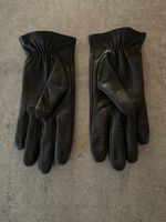 Damenhandschuhe Leder schwarz