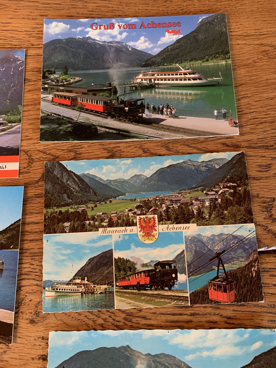 Modellini di ferrovie: Ansichtskarten Achensee und Schafbergbahn, Österreich – Usato da Winden venduto da EmilNeu 3