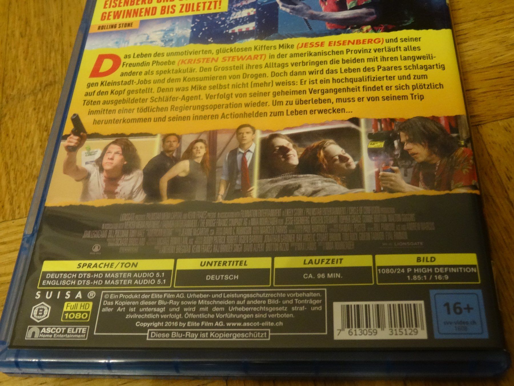 Tutti i DVDs: American Ultra - Blu-ray – Usato da Olten venduto da Disc-Verkauf 2