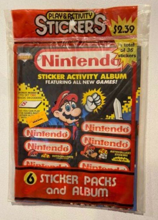 Nintendo Sticker Activity Album 1989 OVP Kaufen auf Ricardo
