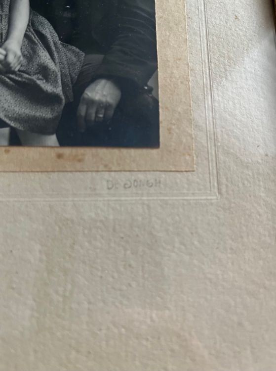 Vintage photo "De Jongh" 2