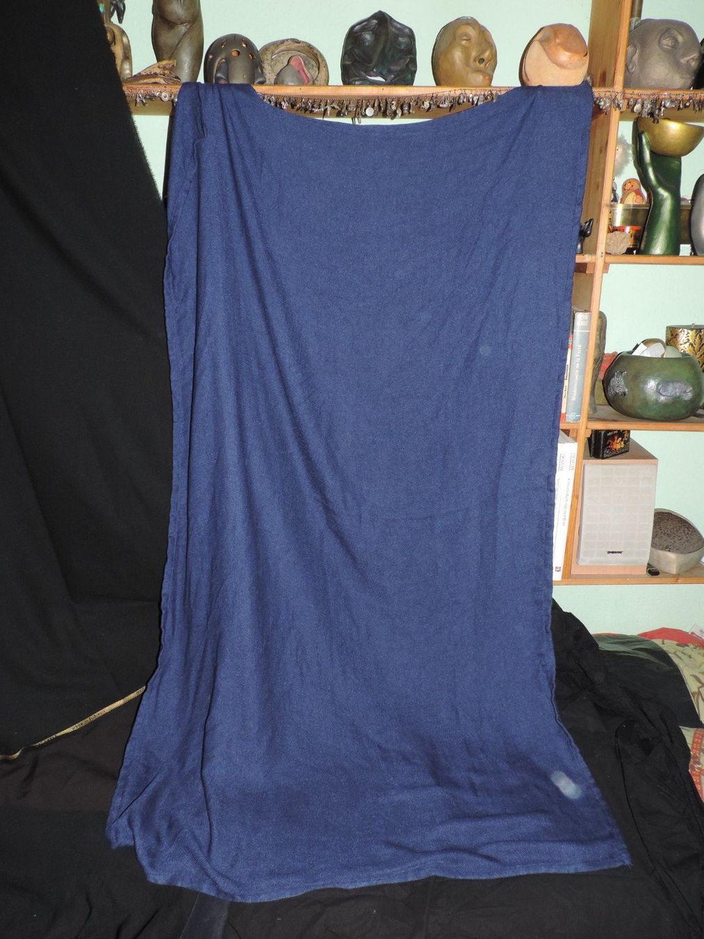 Foulard & Sciarpe: pashmina large bleu marine – Usato da Genève venduto da Axelle333 2